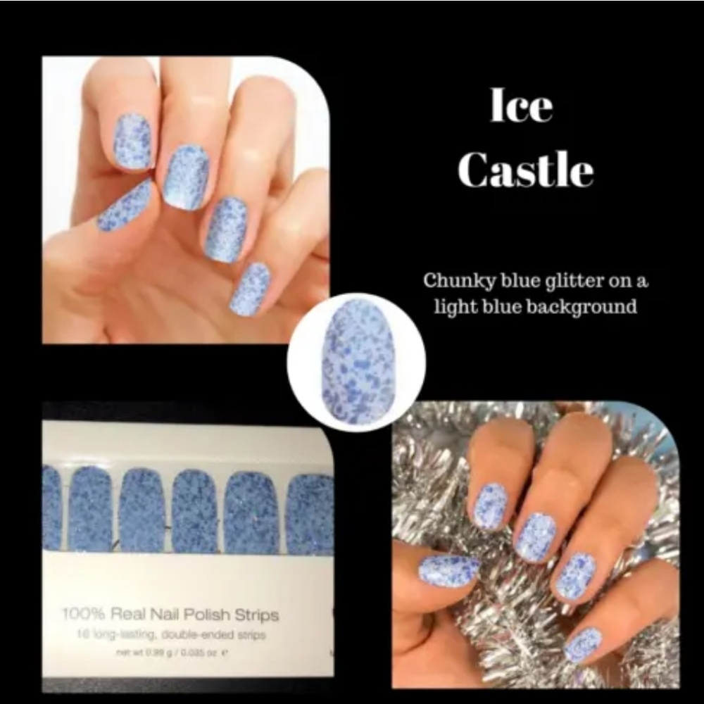 Color Street Ice Castle blue glitter